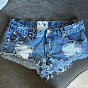 Size 28 one teaspoons trashwhore cutoffs